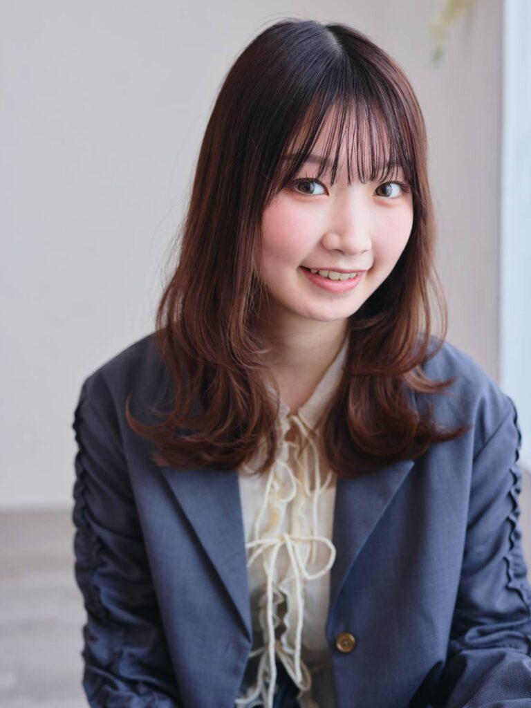 ブラウンベージュのゆるふわSウェーブ