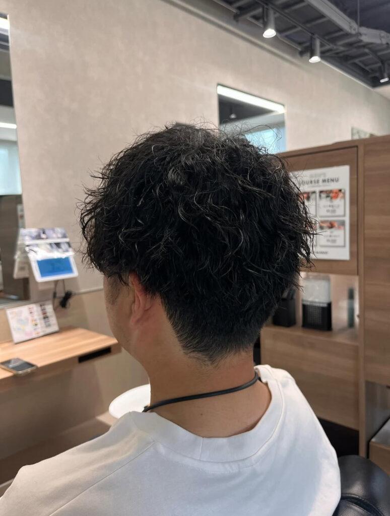 メンズ × パーマ